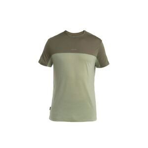 ICEBREAKER Mens Merino 125 Cool-Lite™ Sphere III SS Tee Colour Block, Lichen/Loden/Cb velikost: M