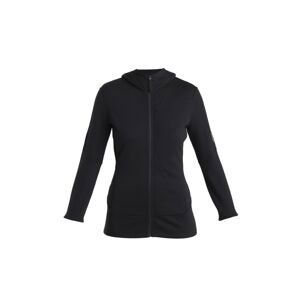 ICEBREAKER Wmns Merino 260 Quantum IV LS Zip Hoodie, Black velikost: XS