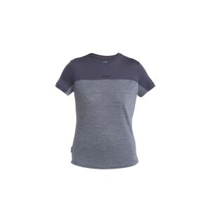 ICEBREAKER Wmns Merino 125 Cool-Lite™ Sphere III SS Tee Colour Block, Graphite Heather/Graphite/Cb velikost: S