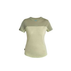 ICEBREAKER Wmns Merino 125 Cool-Lite™ Sphere III SS Tee Colour Block, Glazen/Lichen/Cb velikost: M