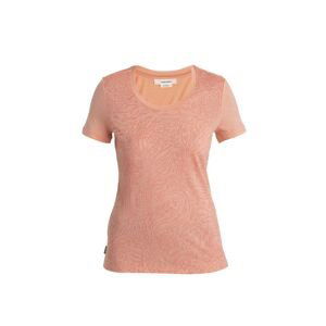 ICEBREAKER Wmns Merino 150 Tech Lite III SS Scoop Tee Through the Woods, Glow velikost: M