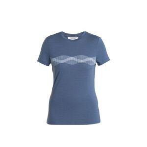 ICEBREAKER Wmns Merino 150 Tech Lite III SS Tee Mountain Lines, Dawn velikost: S