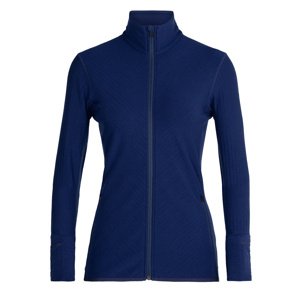 dámská merino mikina ICEBREAKER Wmns Descender LS Zip, Royal Navy velikost: XL