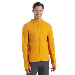 ICEBREAKER Mens Descender LS Zip Hood, Solar/Earth velikost: S