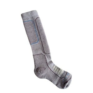 dětské ponožky ICEBREAKER Kids Ski+ Medium OTC, Silver/Charcoal/Andes Blue velikost: L