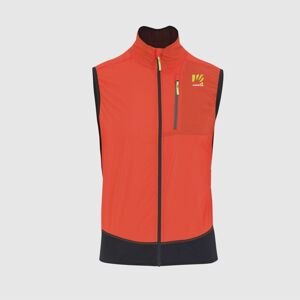 Pánská vesta KARPOS M Lavaredo Vest, Spicy Orange/Black velikost: L