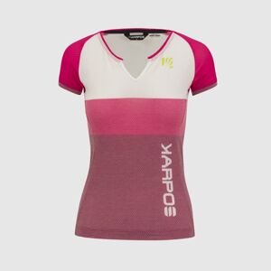 Dámské dres KARPOS W Moved Evo Jersey, Innuendo/White/Cherries Jubile velikost: S