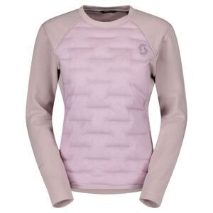 Dámská mikina SCOTT Crewneck W's Defined Warm Hybrid, Cloud Pink (vzorek) velikost: M