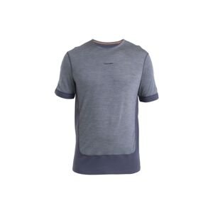 ICEBREAKER Mens Merino 125 ZoneKnit™ Energy Wind SS Tee, Graphite/Graphite Heather/Cb (vzorek) velikost: M