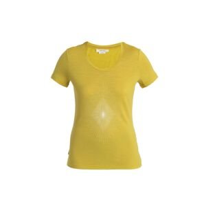 ICEBREAKER Wmns Merino 150 Tech Lite III SS Scoop Tee Light Forms, Lux (vzorek) velikost: S