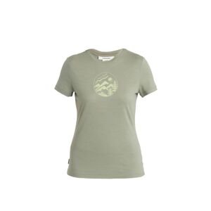 ICEBREAKER Wmns Merino 150 Tech Lite III SS Tee Camping Circle, Lichen (vzorek) velikost: S