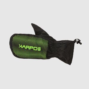 KARPOS M Lavaredo Rain Mitt, Black/Green Fluo (vzorek) velikost: M