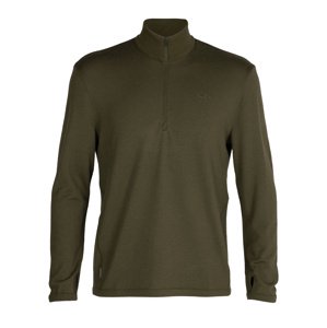 pánská merino mikina ICEBREAKER Mens Original LS Half Zip, Loden velikost: XL