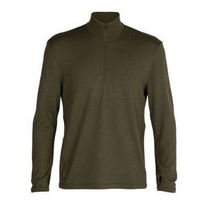 pánská merino mikina ICEBREAKER Mens Original LS Half Zip, Loden velikost: XXL