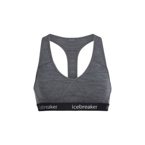 dámská merino podprsenka ICEBREAKER Wmns Sprite Racerback Bra, Gritstone Heather velikost: L