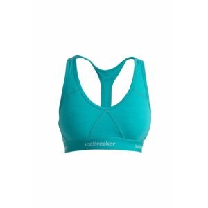 ICEBREAKER Wmns Sprite Racerback Bra, Flux Green velikost: XS