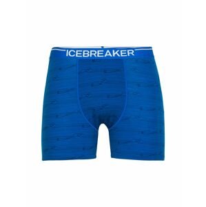 pánské boxerky ICEBREAKER Mens Anatomica Boxers, Lazurite/Midnight Navy/Aop velikost: L