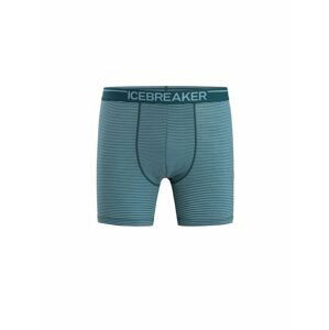 ICEBREAKER Mens Anatomica Boxers, Green Glory/Astral Blue velikost: M