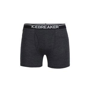 pánské merino boxerky ICEBREAKER Mens Anatomica Boxers wFly, Jet Heather velikost: L