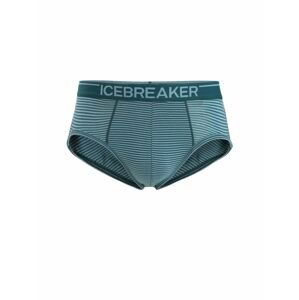 ICEBREAKER Mens Anatomica Briefs, Green Glory/Astral Blue velikost: M