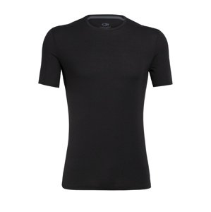 pánské merino triko krátký rukáv ICEBREAKER Mens Anatomica SS Crewe, Black velikost: S