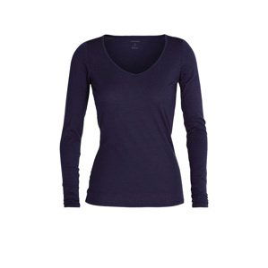 Dámské merino triko dlouhý rukáv  ICEBREAKER Wmns Siren LS Sweetheart, Midnight Navy velikost: XL