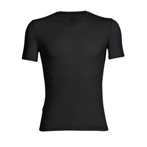 pánské merino triko krátký rukáv ICEBREAKER Mens Anatomica SS V, Black velikost: XL