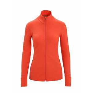 ICEBREAKER Wmns Descender LS Zip, Vibrant Earth velikost: M