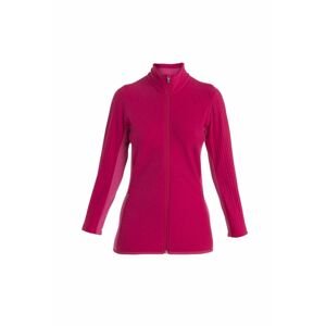 ICEBREAKER Wmns Descender LS Zip, Electron Pink/Tempo velikost: L