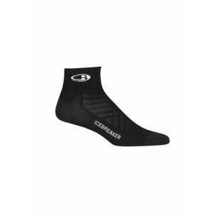 dámské merino ponožky ICEBREAKER Wmns Run+ Ultralight Mini, Black/Snow velikost: S