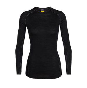 dámské merino triko dlouhý rukáv ICEBREAKER Wmns 150 Zone LS Crewe, Black velikost: XS