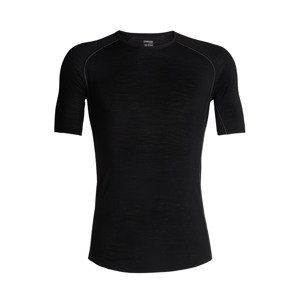 pánské merino triko krátký rukáv ICEBREAKER Mens 150 Zone SS Crewe, Black velikost: XL