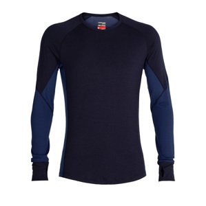 pánské merino triko dlouhý rukáv  ICEBREAKER Mens 260 Zone LS Crewe, Midnight Navy/Royal Navy velikost: M