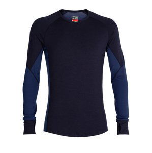 pánské merino triko dlouhý rukáv  ICEBREAKER Mens 260 Zone LS Crewe, Midnight Navy/Royal Navy velikost: XL