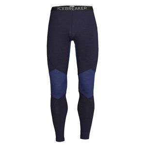 pánské merino spodky ICEBREAKER Mens 260 Zone Leggings, Midnight Navy/Royal Navy velikost: XL