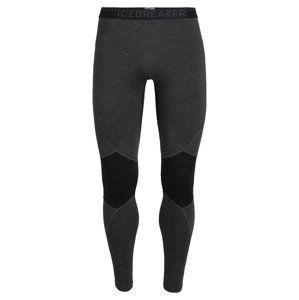 pánské merino spodky ICEBREAKER Mens 260 Zone Leggings, Jet Hthr/Black velikost: XL