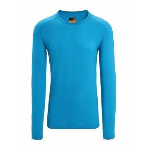 ICEBREAKER Mens 200 Oasis LS Crewe, Geo Blue velikost: L