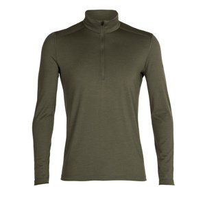 pánské merino triko dlouhý rukáv  ICEBREAKER Mens 200 Oasis LS Half Zip, Loden velikost: M