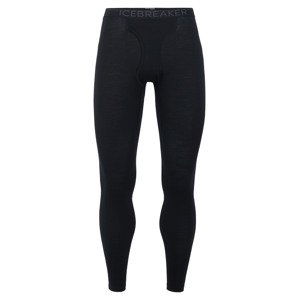 pánské merino spodky ICEBREAKER Mens 200 Oasis Leggings w Fly, Black velikost: S