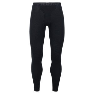 pánské merino spodky ICEBREAKER Mens 200 Oasis Leggings w Fly, Black velikost: XL