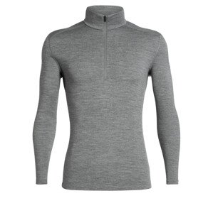 pánské merino triko ICEBREAKER Mens 260 Tech LS Half Zip, Gritstone HTHR velikost: M