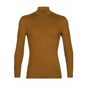 pánské triko dlouhý rukáv, 1/2 zip ICEBREAKER Mens 260 Tech LS Half Zip, Clove velikost: L