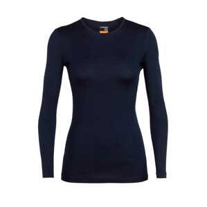 dámské merino triko dlouhý rukáv ICEBREAKER Wmns 200 Oasis LS Crewe, Midnight Navy velikost: XL