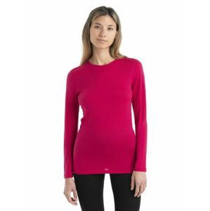 ICEBREAKER Wmns 200 Oasis LS Crewe, Electron Pink velikost: L