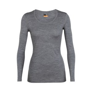 dámské merino triko ICEBREAKER Wmns 200 Oasis LS Scoop, Gritstone HTHR velikost: L