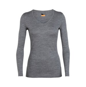 dámské merino triko ICEBREAKER Wmns 200 Oasis LS V, Gritstone HTHR velikost: XL