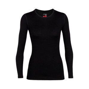 dámské merino triko dlouhý rukáv ICEBREAKER Wmns 260 Tech LS Crewe, Black velikost: M