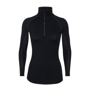 dámské merino triko ICEBREAKER Wmns 200 Zone LS Half Zip, Black velikost: XS