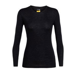 dámské merino triko dlouhý rukáv ICEBREAKER Wmns 175 Everyday LS Crewe, Black velikost: S