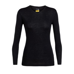 dámské merino triko dlouhý rukáv ICEBREAKER Wmns 175 Everyday LS Crewe, Black velikost: XL